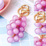 Porte-clés pendentif raisin