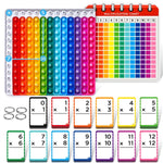Cartes flash de mathématiques et tableau de fidget pop