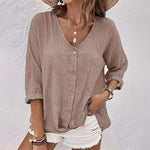 Cardigan en Mousseline de Soie à col en V