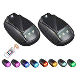 Luz estroboscópica RGB para techo de coche solar