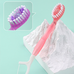 Mini brosse à dents 5 en 1 (dentifrice + fil dentaire + curette + gratte-langue) Set de voyage portable
