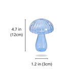 Vase à bourgeons champignon en verre fait main