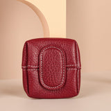 Mini porte-monnaie de couleur unie