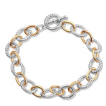 Bracelet torsadé à nœud bicolore