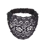 Bandeau large à perles Fleurs de prunier