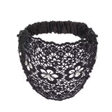 Bandeau large à perles Fleurs de prunier