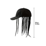 Casquette de baseball avec perruque