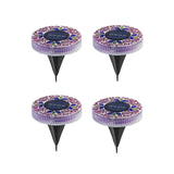 Lampes solaires à disque mosaïque