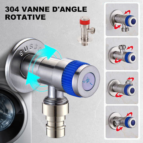 Robinet triangulaire rotatif