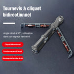 Jeu de tournevis à cliquet bidirectionnel