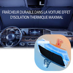 Pare-soleil pour pare-brise de voiture épaissi en argent titane