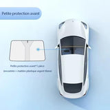 Pare-soleil pour pare-brise de voiture épaissi en argent titane