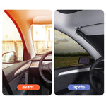 Pare-soleil pour pare-brise de voiture épaissi en argent titane