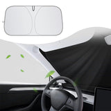 Pare-soleil pour pare-brise de voiture épaissi en argent titane
