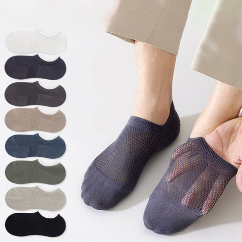 Chaussettes de taille supérieure en coton maille (5 paires)