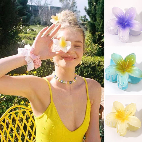 Pince à cheveux en forme de fleur d'œuf