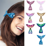 Barrette à cheveux scintillante sirène