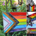 Bannière arc-en-ciel en acrylique