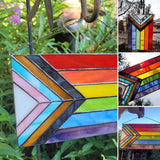 Bannière arc-en-ciel en acrylique