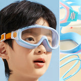 Lunettes de natation à grande monture pour enfants
