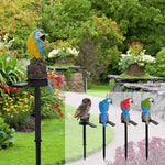 Poteau solaire de jardin à figure d'aigle