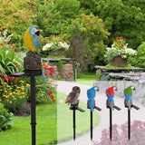 Poteau solaire de jardin à figure d'aigle