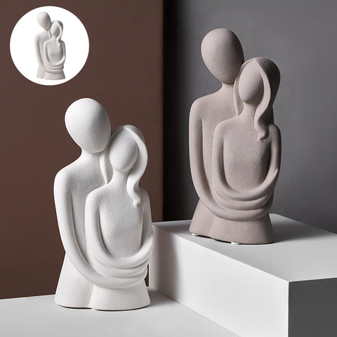 Ornement décoratif de couple câlin