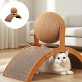 Balle Griffoir pour Chat sur Support