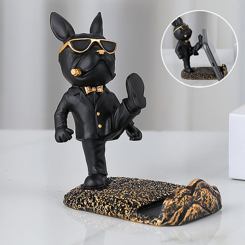 Support de téléphone de Bouledogue français