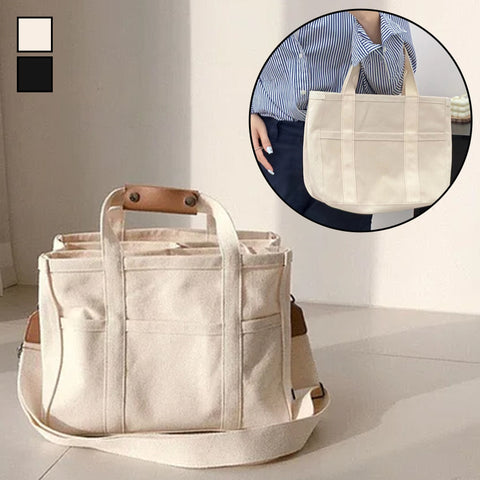 Sac en toile à plusieurs compartiments