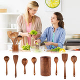 Ensemble de couverts en bois de teck