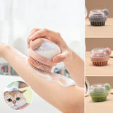 Brosse de bain en silicone pour animaux de compagnie