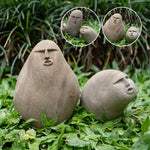 Figurine visage en pierre