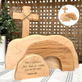 Décorations en bois pour la croix de Pâques
