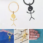 Pendentif porte-clés Doodle amusant