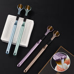 Brosse à dents à trois têtes et trois faces