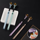 Brosse à dents à trois têtes et trois faces