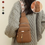 Sac ceinture décontracté à fermeture éclair pour femme