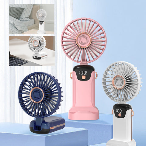 Ventilateur portable à 5 vitesses et affichage numérique