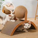 Balle Griffoir pour Chat sur Support