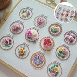 Kit de broderie de cadre de petite fleur