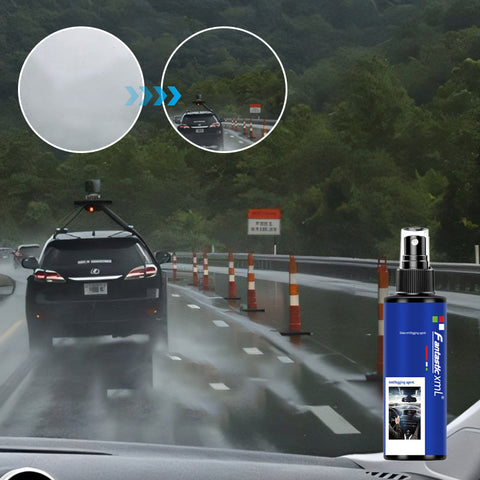 Agent de nettoyage et de revêtement pour vitres de voiture antipluie