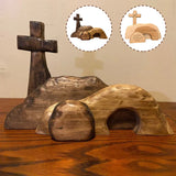 Décorations en bois pour la croix de Pâques