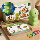 Kit de cartes éducatives sur les dinosaures avec lecteur de points