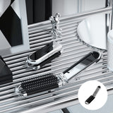 Brosse à cheveux miroir pliante de voyage