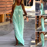 Robe longue imprimée dos nu Test