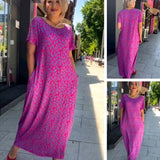 👗2024 Robe imprimée grande taille à la mode