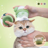 Brosse de bain en silicone pour animaux de compagnie