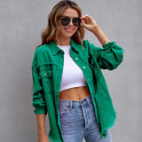 Veste Denim à Coupe Relaxante