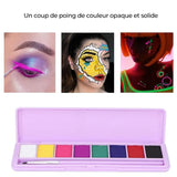 Palette de maquillage fluorescent soluble dans l'eau